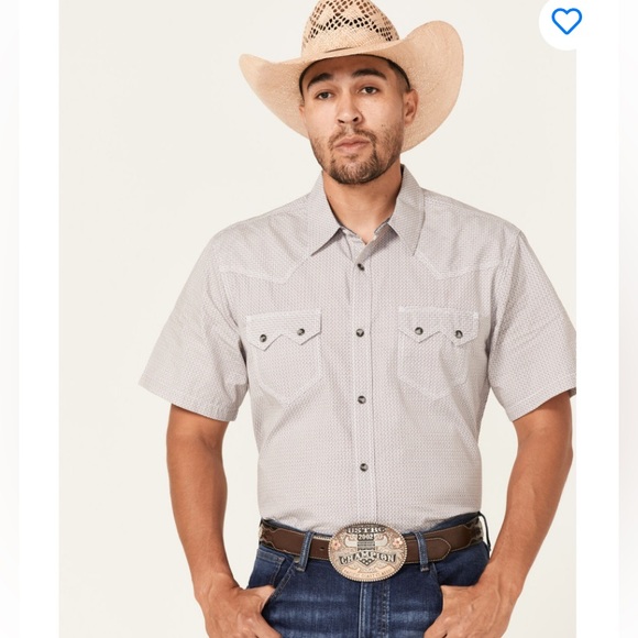 ✨ Moon Shine men’s patterned button up western shirt. - Picture 5 of 8